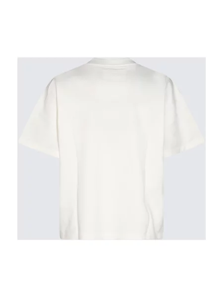 Koszulka Jil Sander z logo casual beżowa