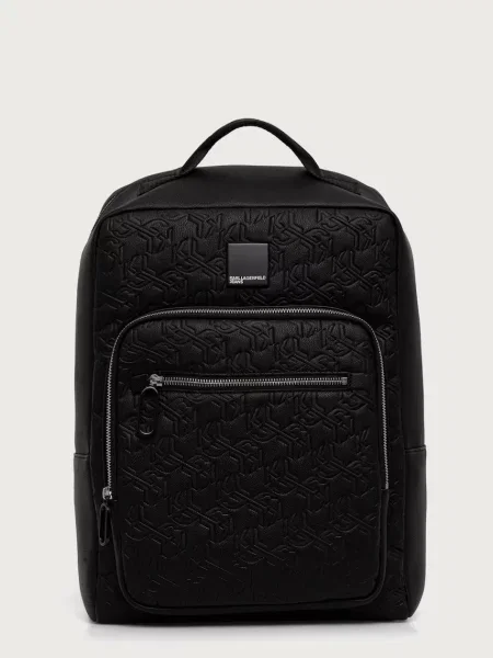 Karl Lagerfeld Jeans rucsac pentru bărbați cu imitație de piele negru