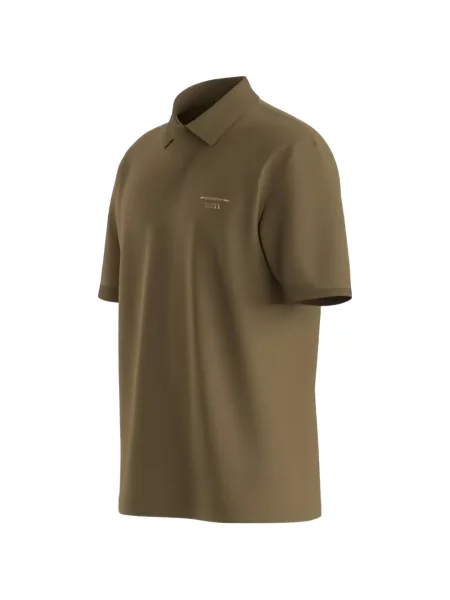 Scurt tricou polo Boss cu imagine verde