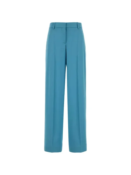 Pantaloni Stella Mccartney din satin albastru