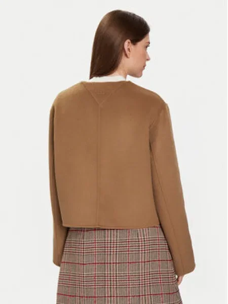 Tommy Hilfiger Prechodná bunda Béžová hnedá