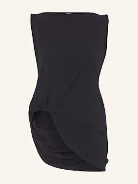 Top Jacquemus bez rękawów czarny