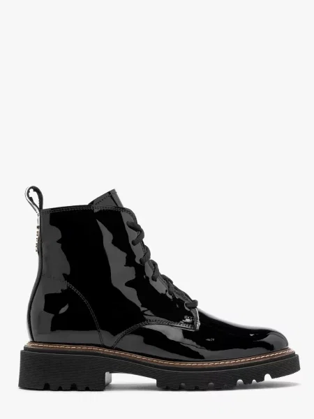 Черевики RYLKO штучна лакова шкіра чорний