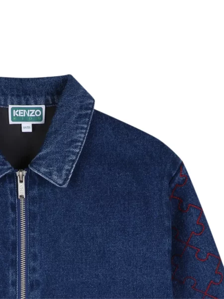 Kurtka jeansowa dziecięca Kenzo niebieska