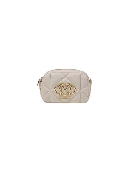 Mała torebka crossbody Love Moschino beżowa