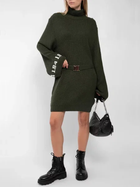 Сукня міні Just Before хакі