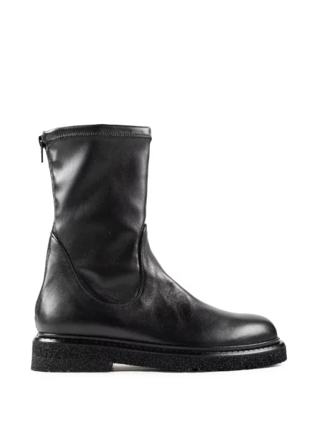 Cizme scurte Chuckies din piele negru