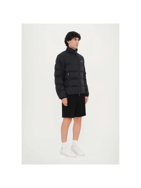Armani Exchange geacă de puf bleumarin de iarnă albastru