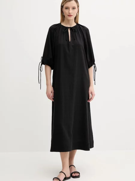 Samsoe Samsoe rochie din SALAGO midi oversize negru