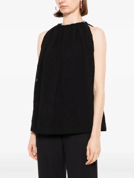 Top din dantelă Blaklace din dantelă negru