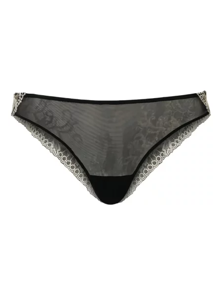 Chiloți Twinset cu broderie negru