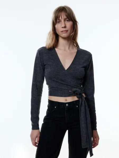 EDITED Tricou Xelena închis gri