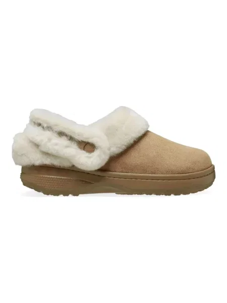 Mules Crocs Unfurgtble Vegan Suede Clog białe