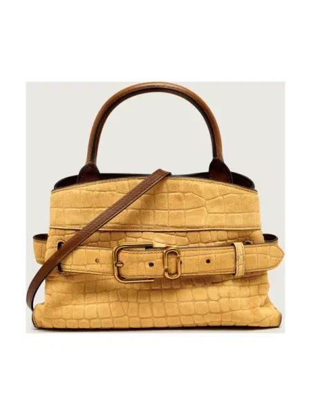 Geantă messenger Marc Jacobs din piele mini maro