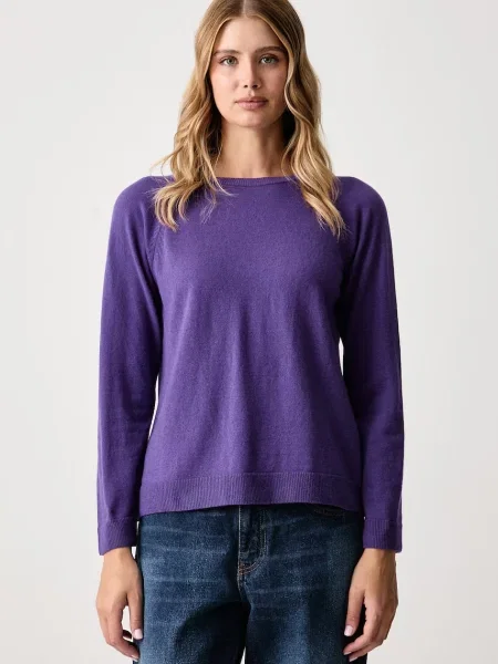 United Colors of Benetton pulover pentru femei cu amestec de lână violet