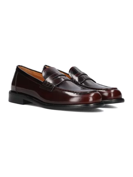 Vagabond Shoemakers mokasyny skórzane LINN bordowy na płaskim czerwone