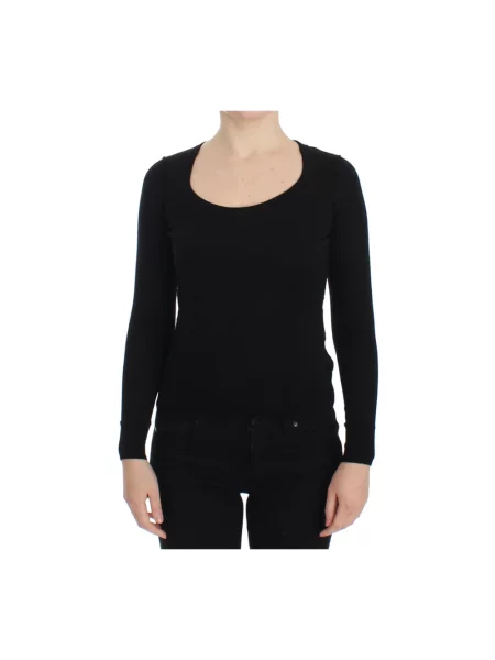 Sweter Dolce And Gabbana z długim rękawem czarny