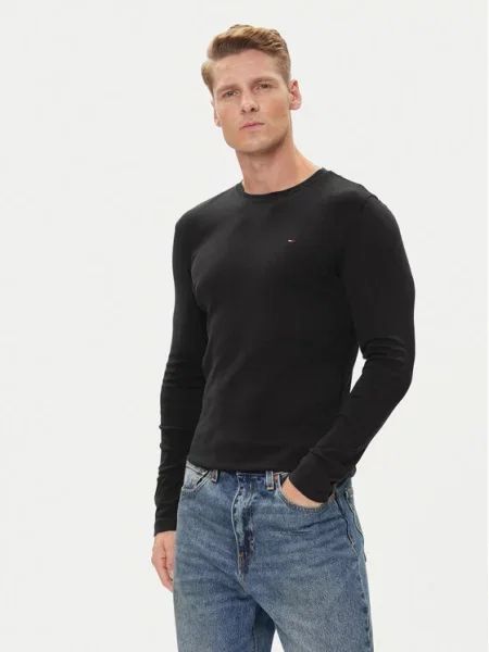 Tommy Jeans Longsleeve czarny