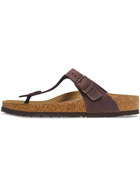 Papuci Birkenstock din piele maro