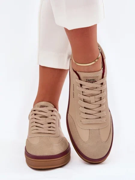 Kožené tenisky Daniel Lopez Just Dare béžové