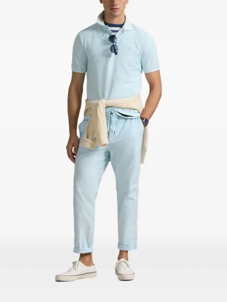 Pletene sportske kratke hlače Polo Ralph Lauren s printom bijela