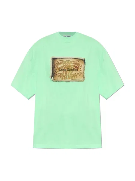Bluzka z długim rękawem Acne Studios z długim rękawem zielona