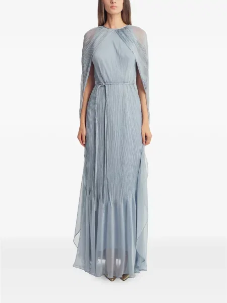Cu centură rochie maxi Irina Schrotter albastru