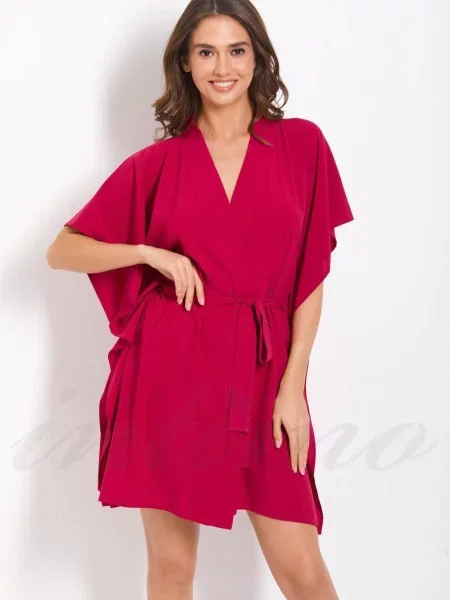 Пляжная туника червона