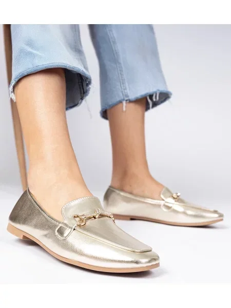 Мокасини D/ceo златисто