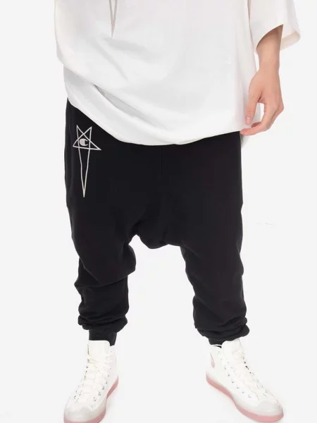 Champion pantaloni de trening din cu imprimeu negru