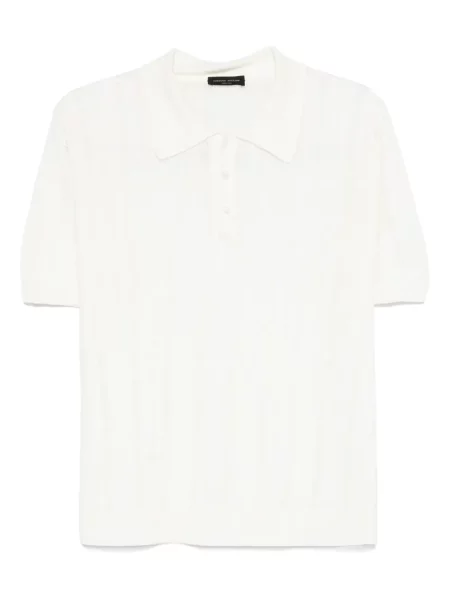 Polo Roberto Collina cu dungi alb