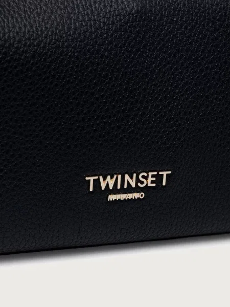 Кожаная сумка шоппер Twinset