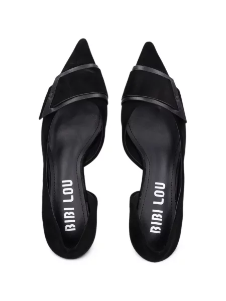 Pantofi cu toc Bibi Lou cu cataramă negru