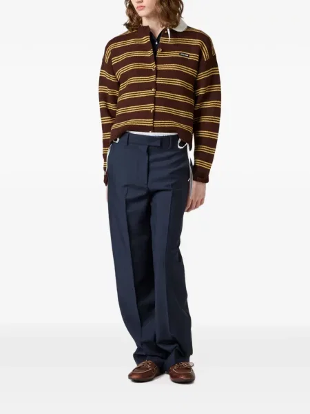 Cardigan Miu Miu cu dungi maro