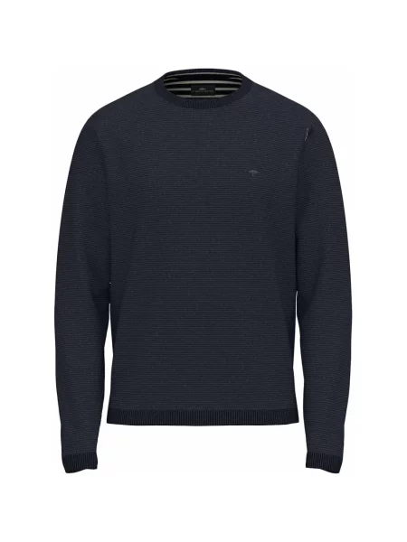 Sweter Fynch-hatton klasyczny niebieski