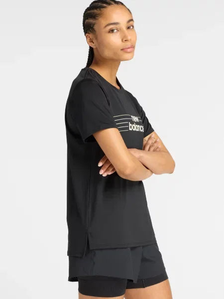 Спортивна футболка New Balance чорна