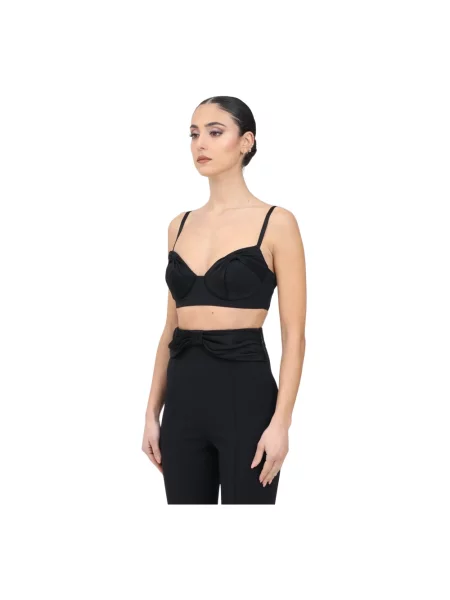 Top Elisabetta Franchi elegancki czarny