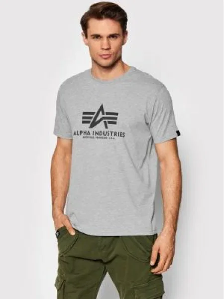 Тениска Alpha Industries сиво