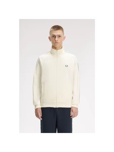 Kurtka Fred Perry Contrast Tape Track Jacket Ecru L beżowa