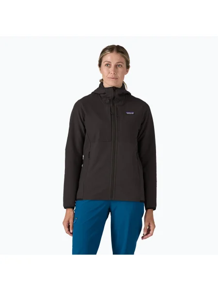 Geacă softshell pentru femei Patagonia R2 CrossStrata Hoody black negru