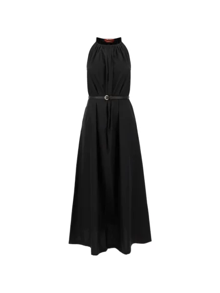 Cu centură rochie Max Mara fără mâneci negru