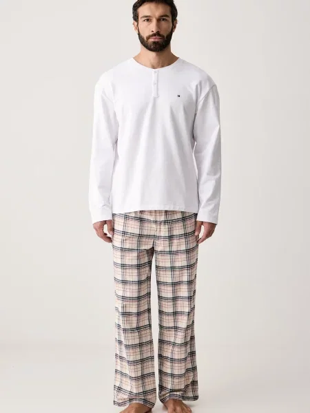 Tommy Hilfiger dvoudílné pyžamo bílé