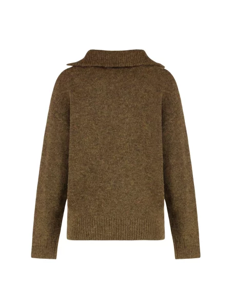 Lniany sweter Marant Etoile zielony