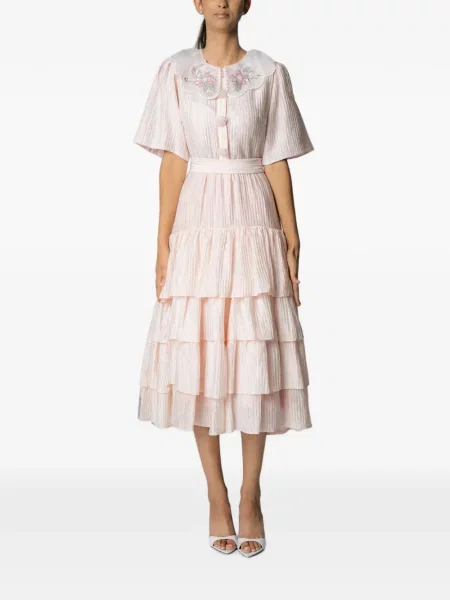 Rochie midi Miau By Clara Rotescu roz
