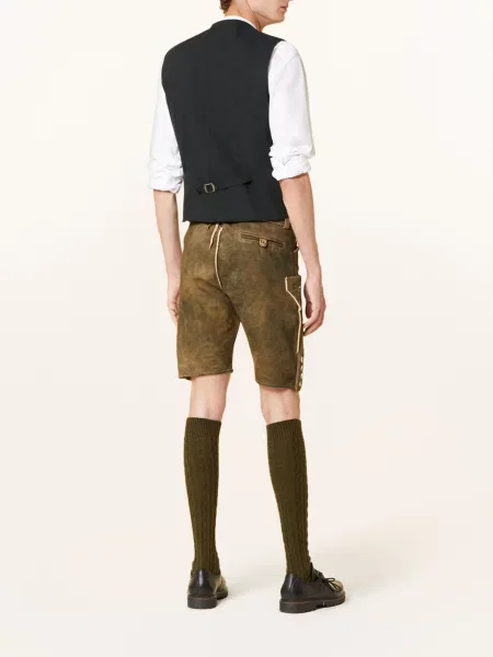 Hammerschmid Krojová Vesta Vizenz Slim Fit olivová