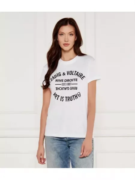 Zadig&Voltaire Póló WALK ICO BLASON fehér
