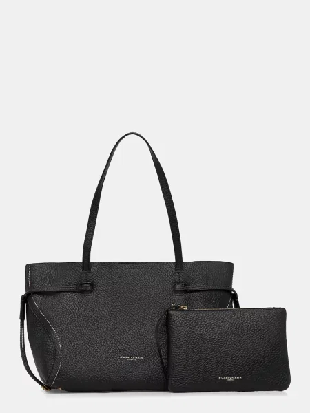 Geanta de piele Gianni Chiarini din piele negru