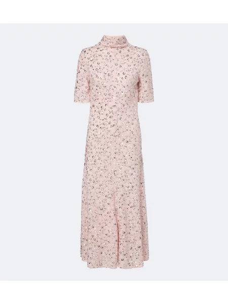 Rochie midi Rabanne roz
