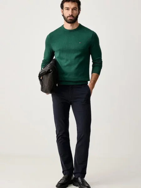 Tommy Hilfiger πουλόβερ ανδρικό πράσινο