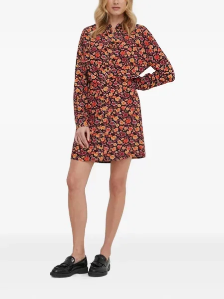 Rochie tip cămașă Desigual cu model floral cu imagine de costum roșu